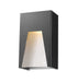 Outdoor Wall Light Z-Lite 561S-BK-SL-SDY-LED Black Silver Millenial 1 Light Outdoor Wall Light Z-Lite