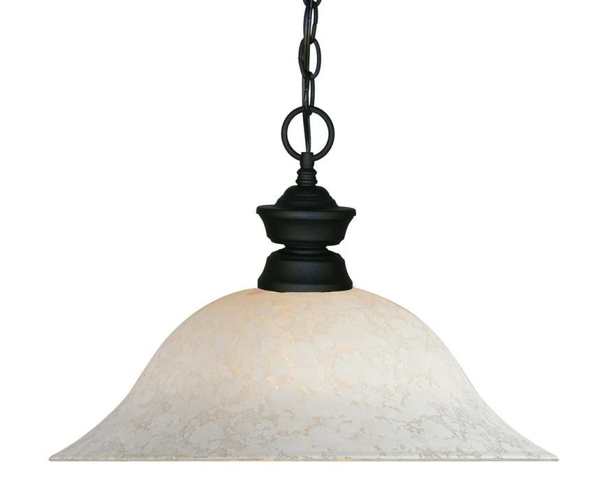 Pendant Z-Lite 100701MB-WM16 Matte Black Pendant Lights 1 Light Pendant Z-Lite
