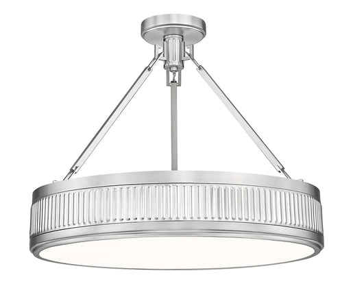 Semi Flush Mount Z-Lite 3046SF22-SN-LED Satin Nickel Quinn 3 Light Semi Flush Mount Z-Lite