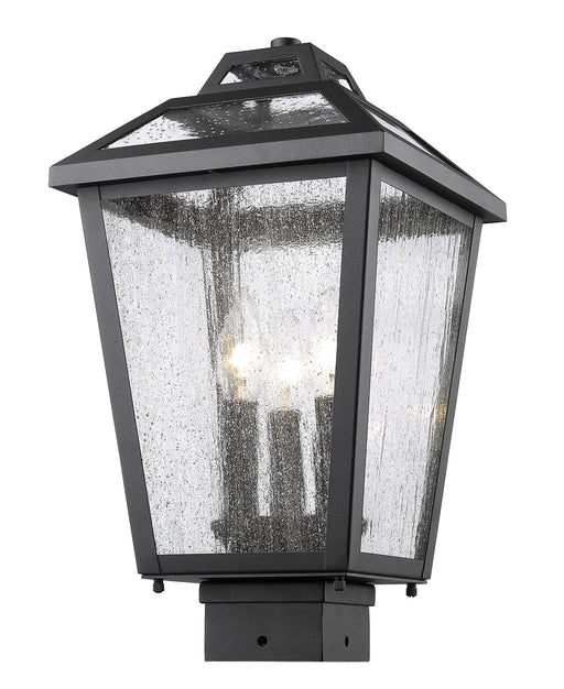 Outdoor Post Mount Fixture Z-Lite 539PHMS-ORB Oil Rubbed Bronze Bayland 3 Light Outdoor Post Mount Fixture Z-Lite
