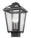 Outdoor Post Mount Fixture Z-Lite 539PHMS-ORB Oil Rubbed Bronze Bayland 3 Light Outdoor Post Mount Fixture Z-Lite