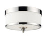 Flush Mount Z-Lite 307F-CH Chrome Cosmopolitan 3 Light Flush Mount Z-Lite