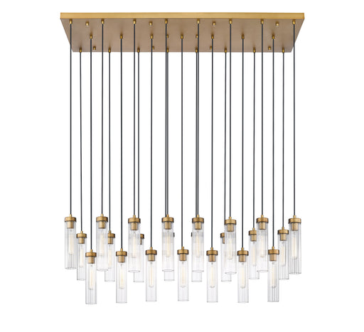 Linear Chandelier Z-Lite 740P-23L-RB Rubbed Brass Beau 23 Light Linear Chandelier Z-Lite