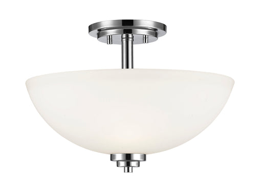 Semi Flush Mount Z-Lite 443SF-CH Chrome Ashton 3 Light Semi Flush Mount Z-Lite