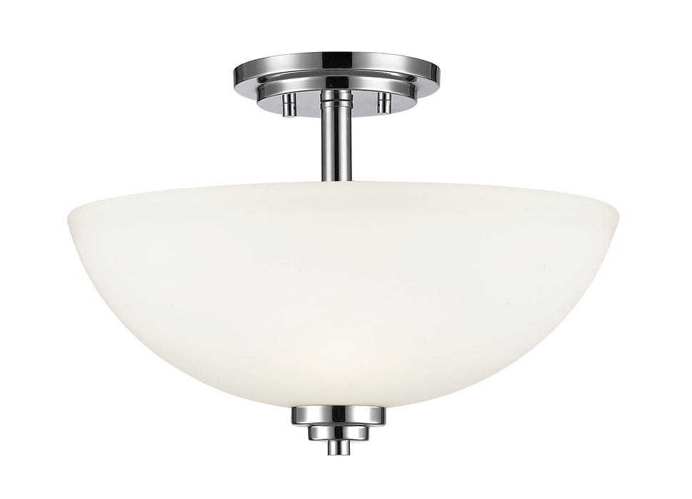 Semi Flush Mount Z-Lite 443SF-CH Chrome Ashton 3 Light Semi Flush Mount Z-Lite