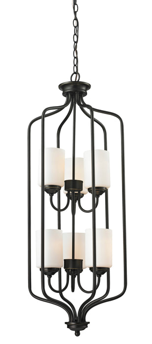 Chandelier Z-Lite 414-40 Olde Bronze Cardinal 6 Light Chandelier Z-Lite