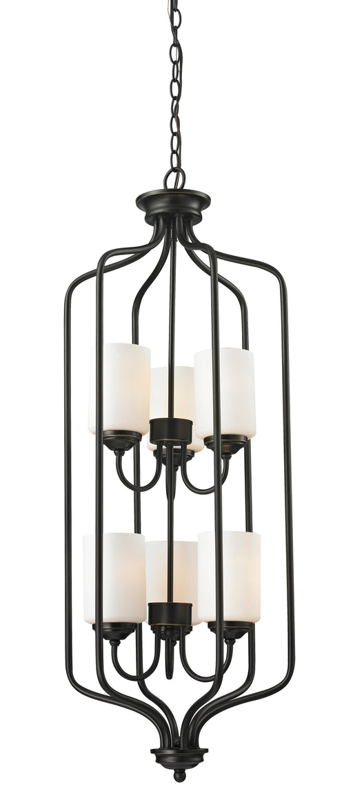 Chandelier Z-Lite 414-40 Olde Bronze Cardinal 6 Light Chandelier Z-Lite