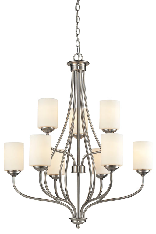Chandelier Z-Lite 434-9-BN Brushed Nickel Cardinal 9 Light Chandelier Z-Lite