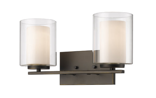 Vanity Light Z-Lite 426-2V-OB Olde Bronze Willow 2 Light Vanity Z-Lite