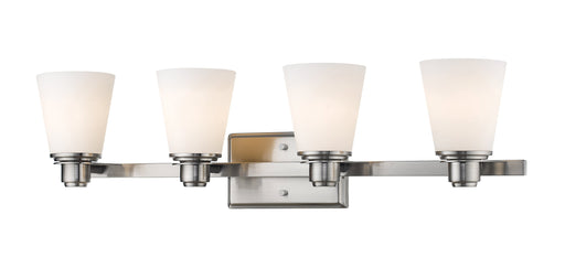 Vanity Light Z-Lite 7001-4V-BN Brushed Nickel Kayla 4 Light Vanity Z-Lite