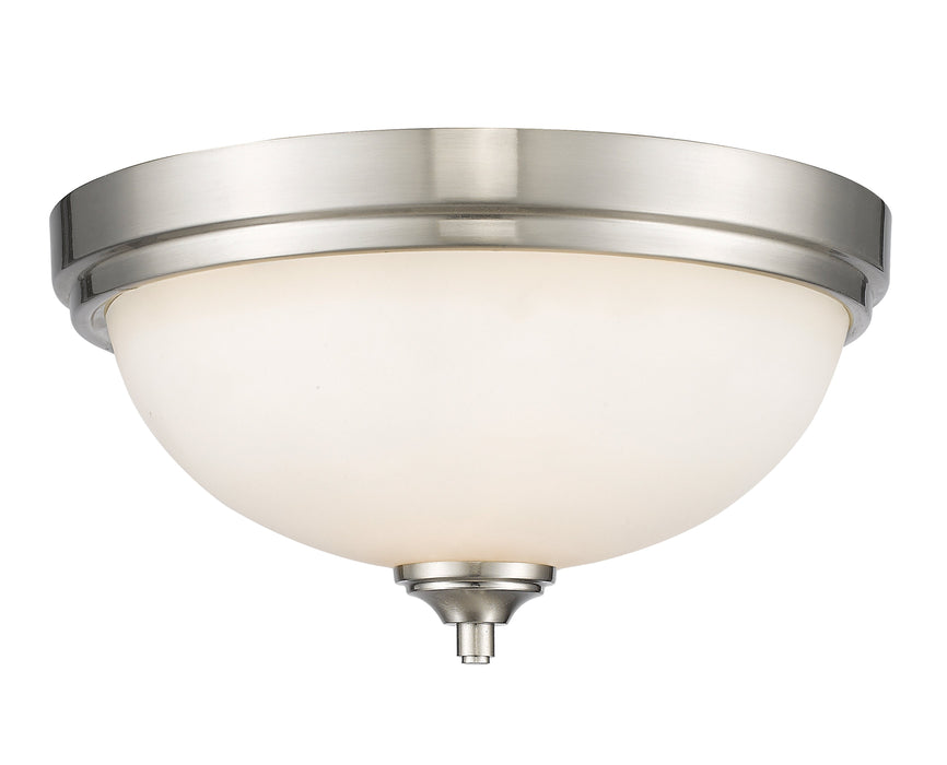 Flush Mount Z-Lite 435F2-BN Brushed Nickel Bordeaux 2 Light Flush Mount Z-Lite