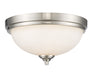Flush Mount Z-Lite 435F2-BN Brushed Nickel Bordeaux 2 Light Flush Mount Z-Lite