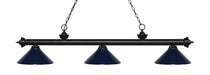 Billiard Z-Lite 200-3MB-MNB Matte Black Riviera 3 Light Billiard Z-Lite
