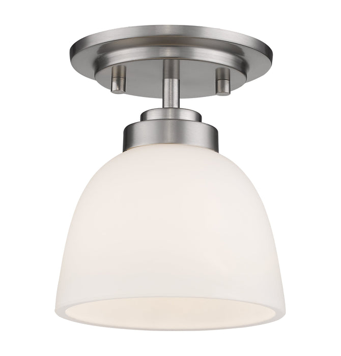 Flush Mount Z-Lite 443F1-BN Brushed Nickel Ashton 1 Light Flush Mount Z-Lite