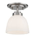 Flush Mount Z-Lite 443F1-BN Brushed Nickel Ashton 1 Light Flush Mount Z-Lite