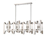 Linear Chandelier Z-Lite 4000-44BN Brushed Nickel Marsala 8 Light Linear Chandelier Z-Lite