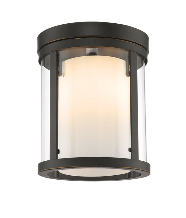 Flush Mount Z-Lite 426F-OB Olde Bronze Willow 3 Light Flush Mount Z-Lite