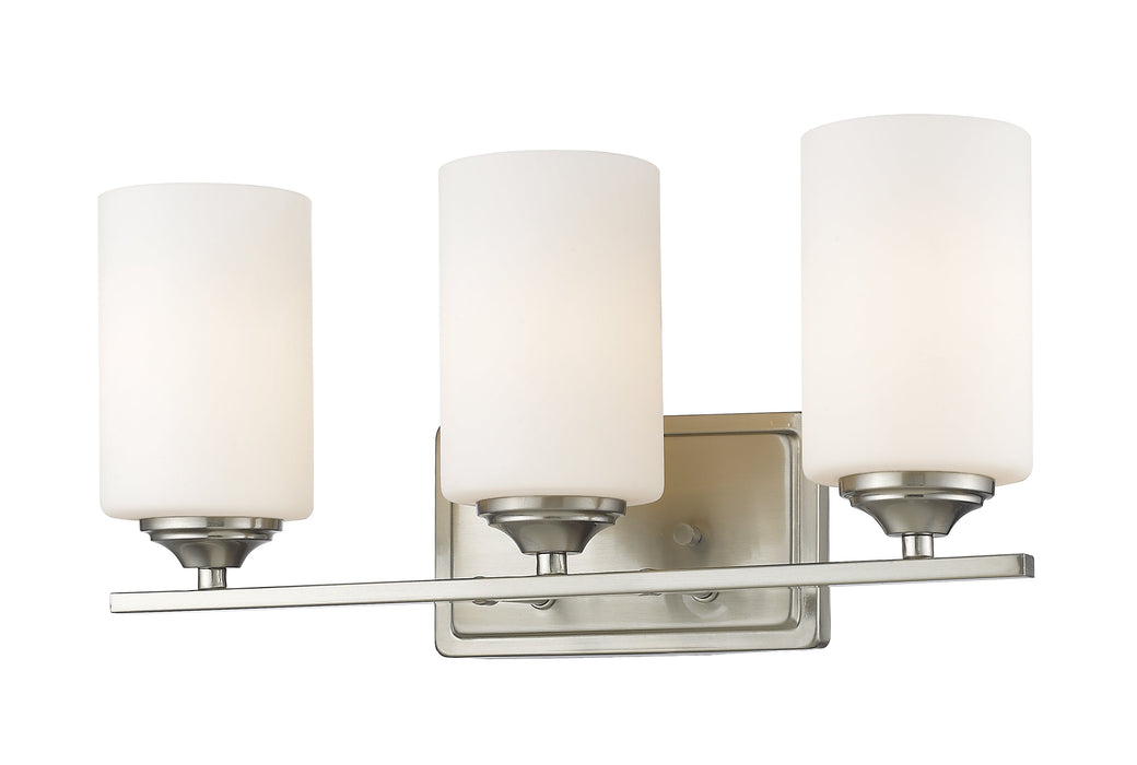 Vanity Light Z-Lite 435-3V-BN Brushed Nickel Bordeaux 3 Light Vanity Z-Lite