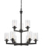 Chandelier Z-Lite 462-9BRZ Bronze Savannah 9 Light Chandelier Z-Lite