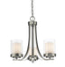 Chandelier Z-Lite 426-3C-BN Brushed Nickel Willow 3 Light Chandelier Z-Lite