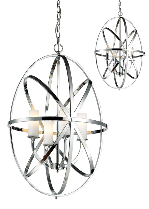 Chandelier Z-Lite 6027-4L-CH Chrome Aranya 4 Light Chandelier Z-Lite