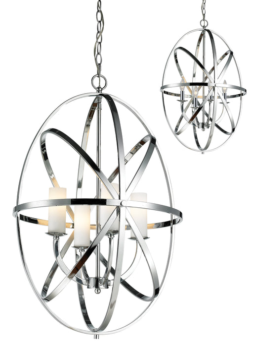 Chandelier Z-Lite 6027-4L-CH Chrome Aranya 4 Light Chandelier Z-Lite