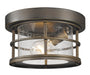 Outdoor Flush Mount Z-Lite 555F-ORB Oil Rubbed Bronze Exterior Additions 1 Light Outdoor Flush Mount Z-Lite