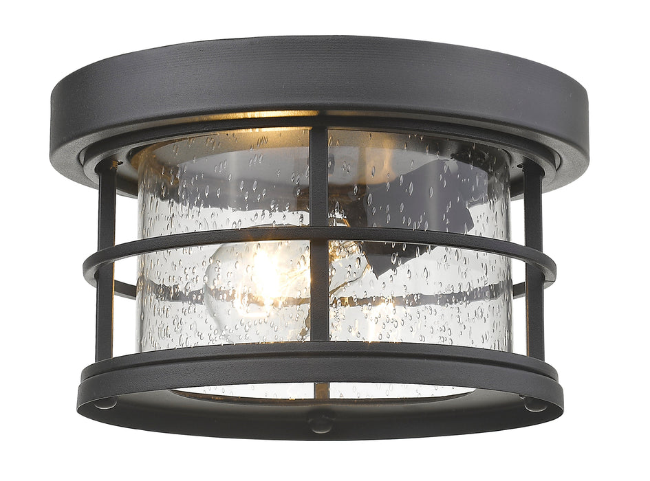 Outdoor Flush Mount Z-Lite 555F-BK Black Exterior Additions 1 Light Outdoor Flush Mount Z-Lite