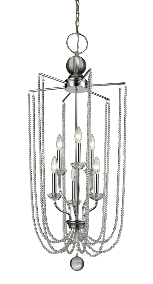Chandelier Z-Lite 429-6C-CH Chrome Serenade 6 Light Chandelier Z-Lite