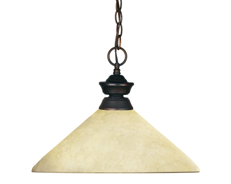 Pendant Z-Lite 100701OB-AGM14 Olde Bronze Riviera 1 Light Pendant Z-Lite