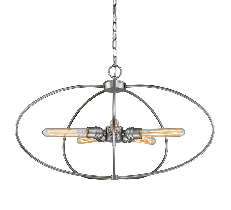 Chandelier Z-Lite 3000P-OS Old Silver Persis 5 Light Chandelier Z-Lite