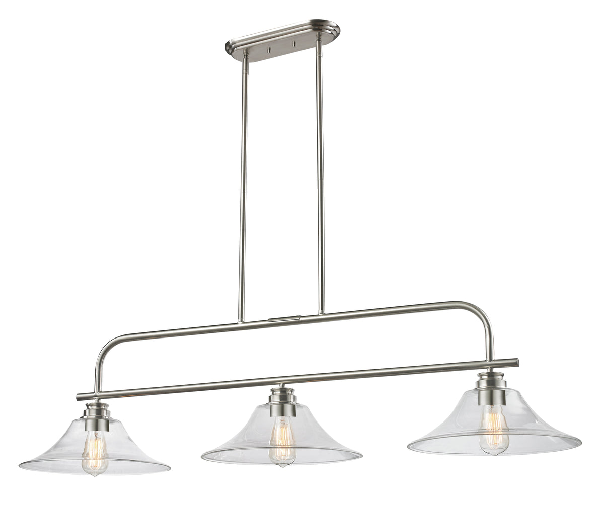 Z-Lite 428-3B-BN Brushed Nickel Annora 3 Light Billiard