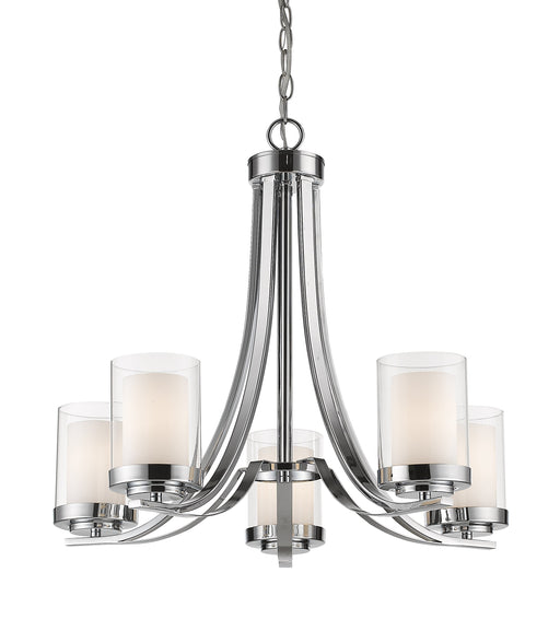 Chandelier Z-Lite 426-5-CH Chrome Willow 5 Light Chandelier Z-Lite