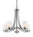 Chandelier Z-Lite 426-5-CH Chrome Willow 5 Light Chandelier Z-Lite