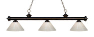 Billiard Z-Lite 200-3BRZ-PWH Bronze Riviera 3 Light Billiard Z-Lite