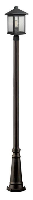 Outdoor Post Mounted Fixture Z-Lite 531PHBR-519P-ORB Oil Rubbed Bronze Portland 1 Light Outdoor Post Mounted Fixture Z-Lite