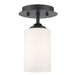 Flush Mount Z-Lite 435F1-BRZ Bronze Bordeaux 1 Light Flush Mount Z-Lite