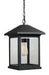 Outdoor Chain Mount Ceiling Fixture Z-Lite 531CHB-BK Black Portland 1 Light Outdoor Chain Mount Ceiling Fixture Z-Lite
