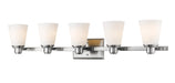 Vanity Light Z-Lite 7001-5V-BN Brushed Nickel Kayla 5 Light Vanity Z-Lite