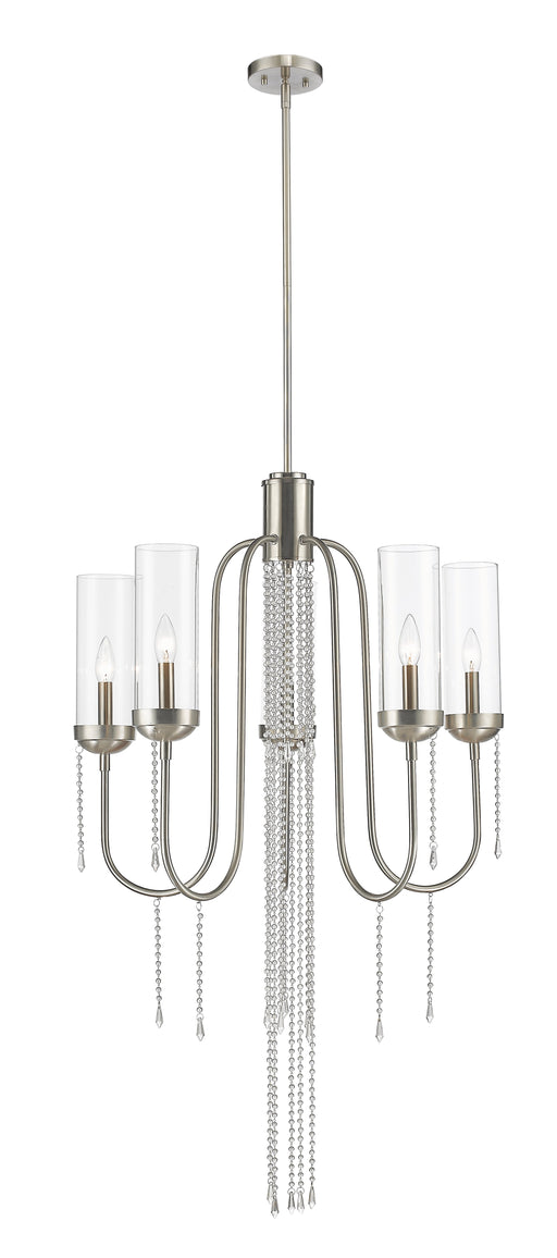 Chandelier Z-Lite 433-5BN Brushed Nickel Siena 5 Light Chandelier Z-Lite