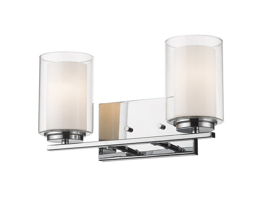Vanity Light Z-Lite 426-2V-CH Chrome Willow 2 Light Vanity Z-Lite