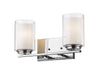 Vanity Light Z-Lite 426-2V-CH Chrome Willow 2 Light Vanity Z-Lite