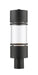 Outdoor Post Mount Fixture Z-Lite 553PHB-BK-LED Black Luminata 1 Light Outdoor Post Mount Fixture Z-Lite