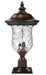 Outdoor Pier Mounted Fixture Z-Lite 533PHM-533PM-RBRZ Bronze Armstrong 2 Light Outdoor Pier Mounted Fixture Z-Lite