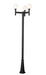 Outdoor Post Mounted Fixture Z-Lite 597MP3-519P-BK Black Laurent 3 Light Outdoor Post Mounted Fixture Z-Lite