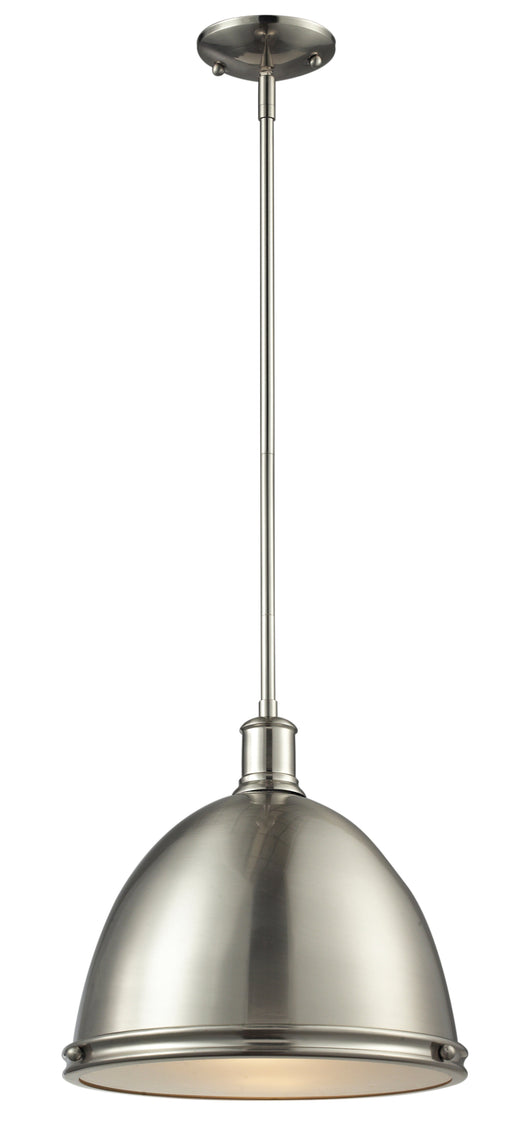 Pendant Z-Lite 710P13-BN Brushed Nickel Mason 1 Light Pendant Z-Lite