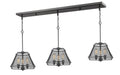 Linear Chandelier Z-Lite 451-16-3BRZ Bronze Iuka 9 Light Linear Chandelier Z-Lite