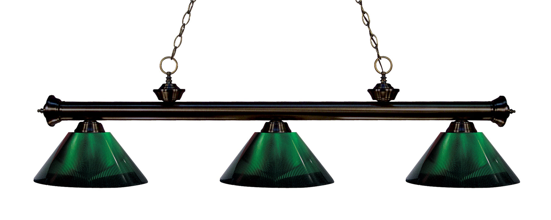 Billiard Z-Lite 200-3BRZ-ARG Bronze Riviera 3 Light Billiard Z-Lite
