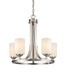 Chandelier Z-Lite 435-5BN Brushed Nickel Bordeaux 5 Light Chandelier Z-Lite