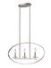 Linear Chandelier Z-Lite 2010-3L-BN Brushed Nickel Verona 3 Light Linear Chandelier Z-Lite